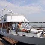 Yacht à Nida en Lituanie