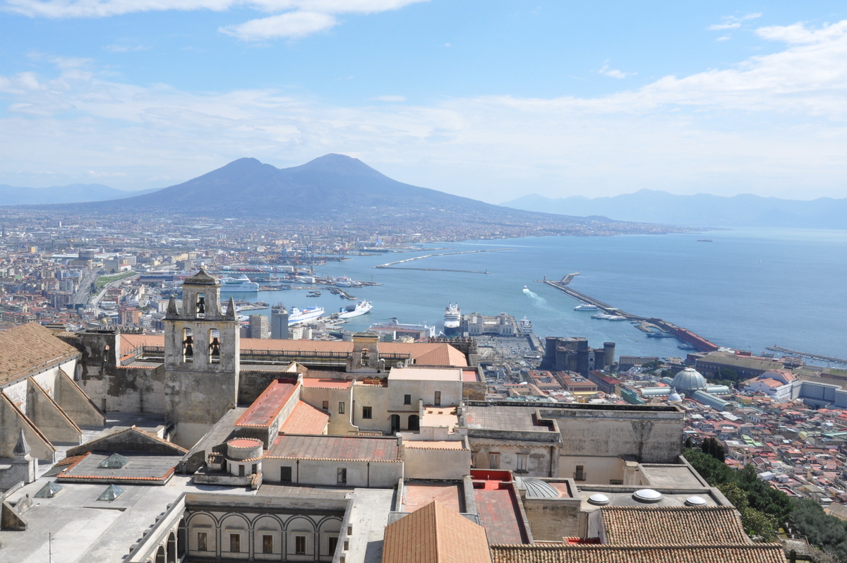 Vue de Naples et du Vésuve depuis le Castel Sant'Elmo