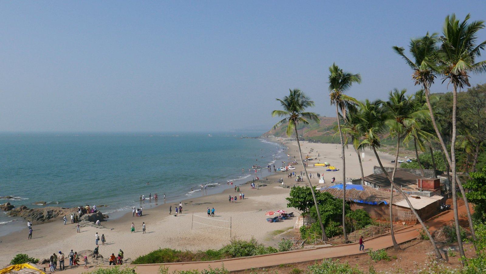 La plage de Vagator à Goa