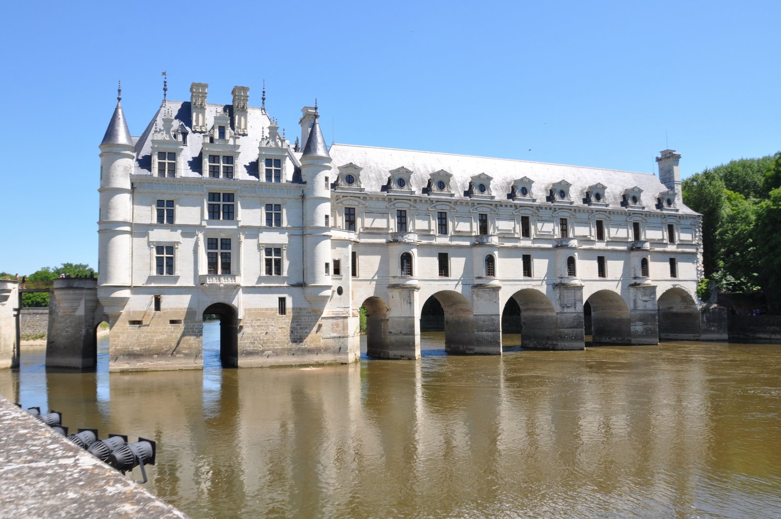 Le château de Chenonceau sur la rivière Cher